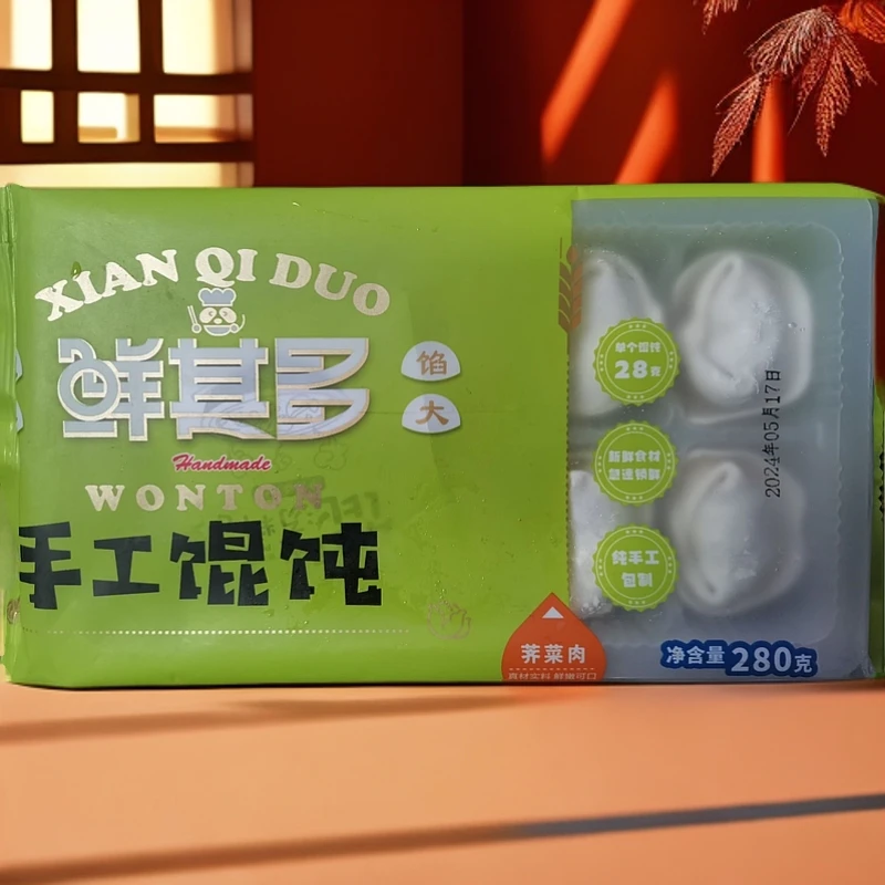 陆陆专属【25.5.16到期】手工馄饨（荠菜肉）280g*6袋