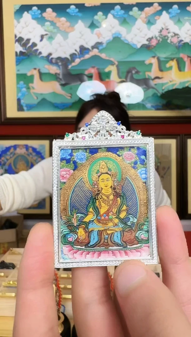 吊坠聚老师-热贡纯手绘周毛