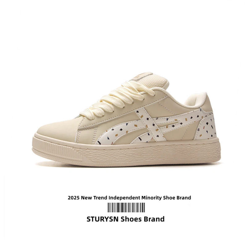 韩版厚底奶油面包鞋女ins潮百搭运动休闲板鞋2025春季新款小白鞋