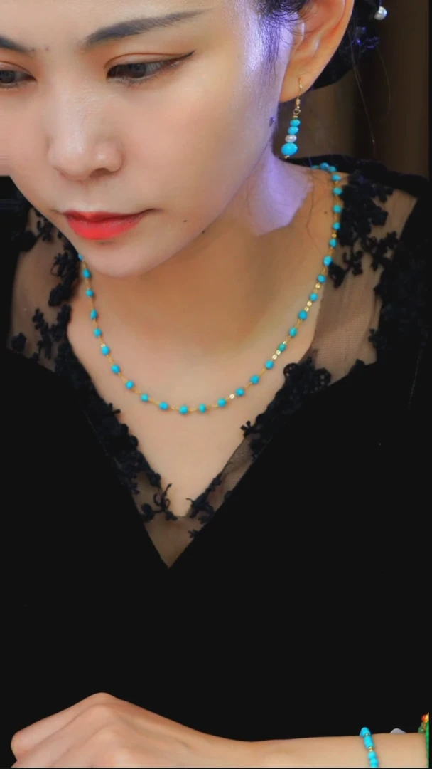 未镶嵌绿松石项链发货一件
