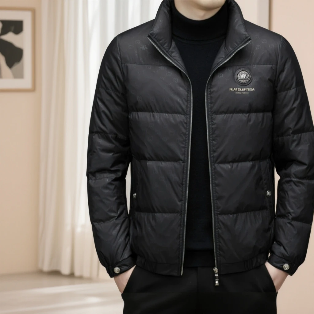 GUNEBOLURWA冬季男士羽绒服外套立领潮流保暖短款修身休闲厚款