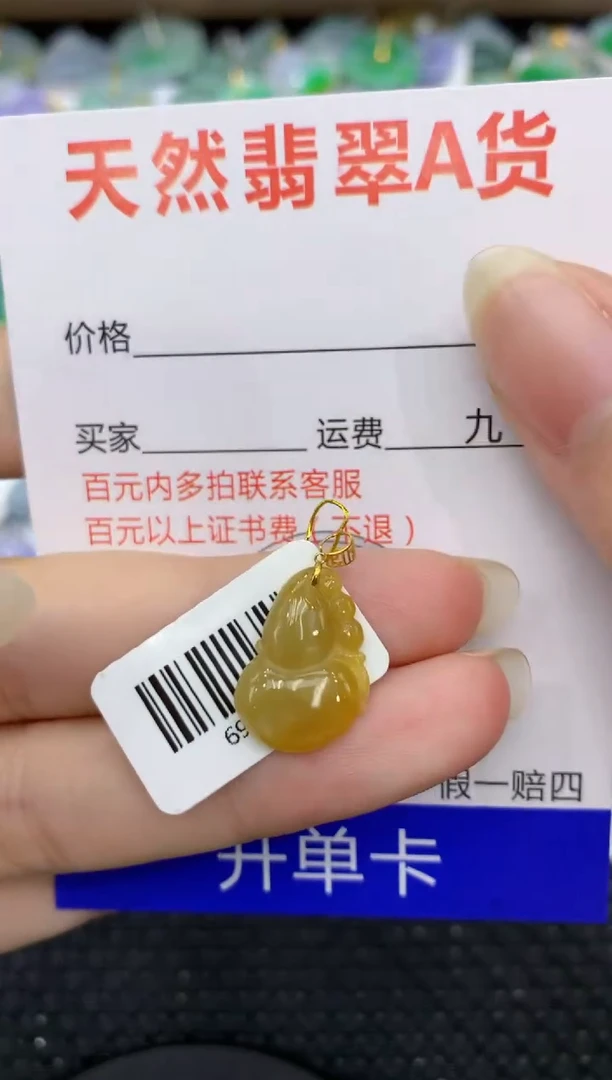 【闪购商品】翡翠颈饰18K金镶嵌8888888888