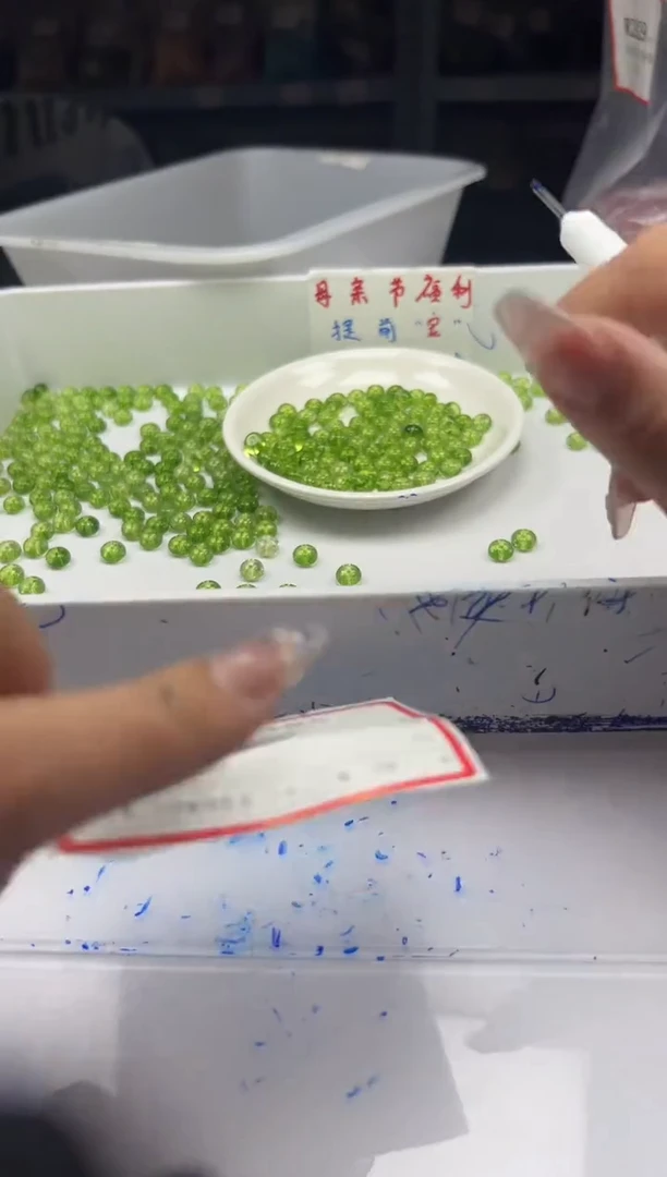 未镶嵌颈饰水晶w1618葡萄绿阿赛算盘8*4mm20颗