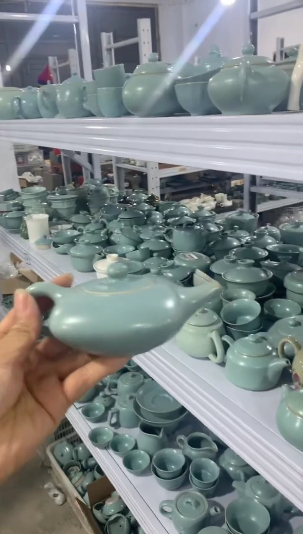 【清！一件不留】汝窑、茶壶盖碗茶杯主人杯微矿点