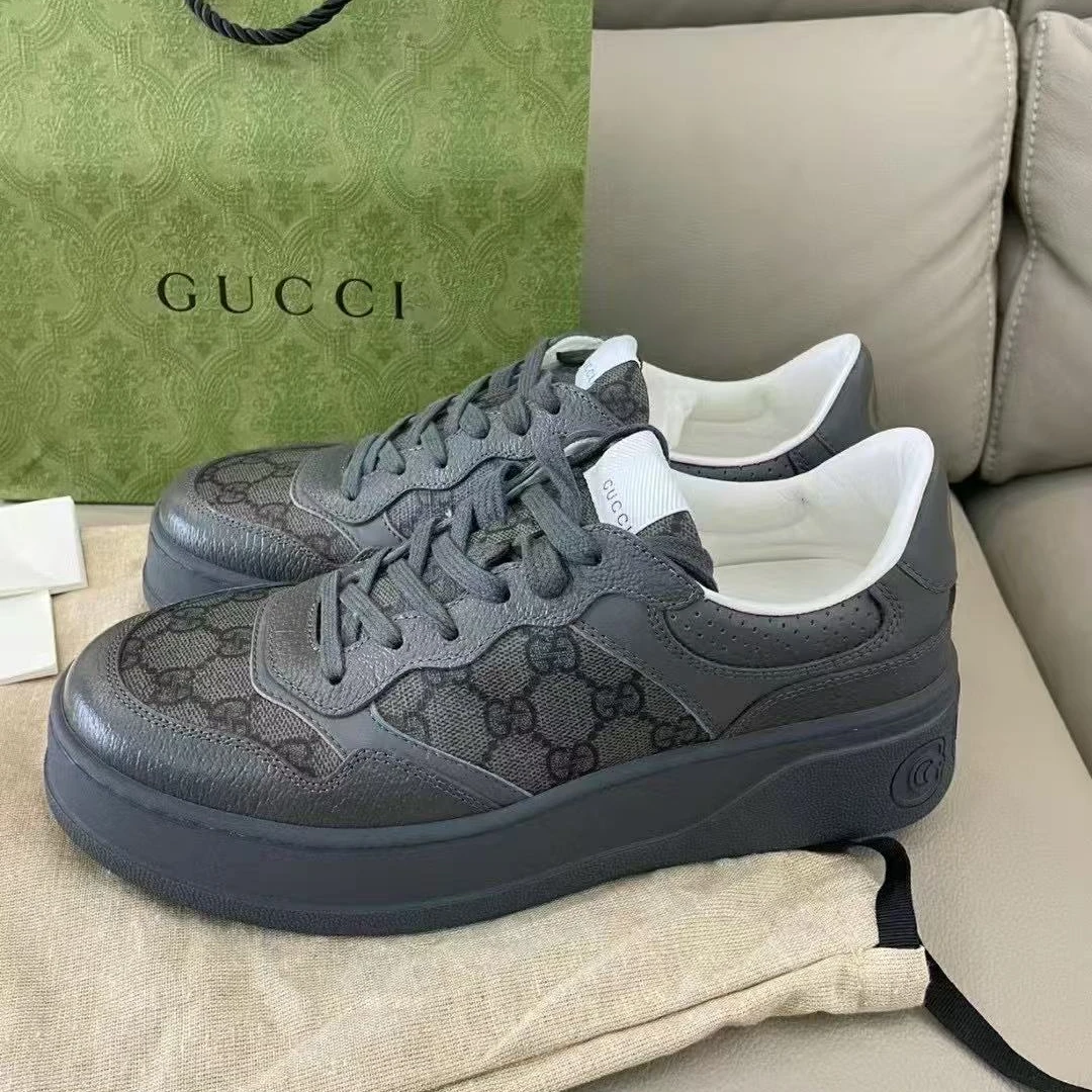 未使用 GUCCI/古驰 /七七/男士饼干鞋