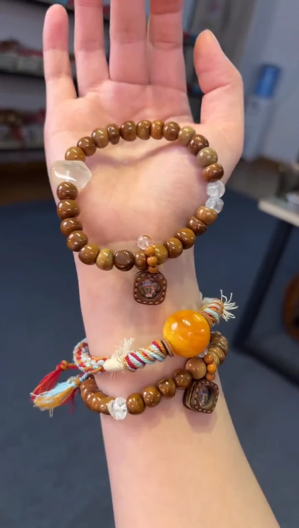 未镶嵌手链水晶   8mm库克小金豆白水【唐卡扎基】