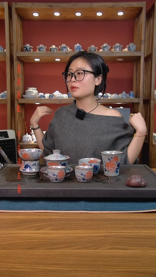 简装家用款6件套 老陶泥开片纹陶瓷茶具