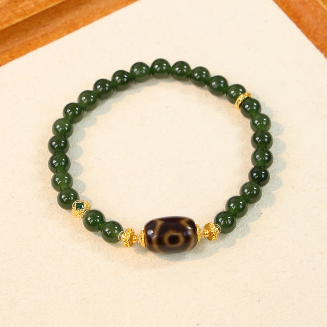 原创和田玉手串J565【多样性发一】