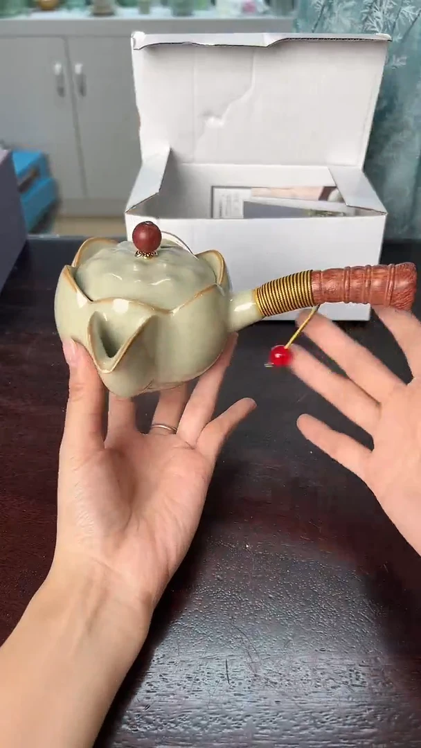 龙泉云间青瓷小米茶器