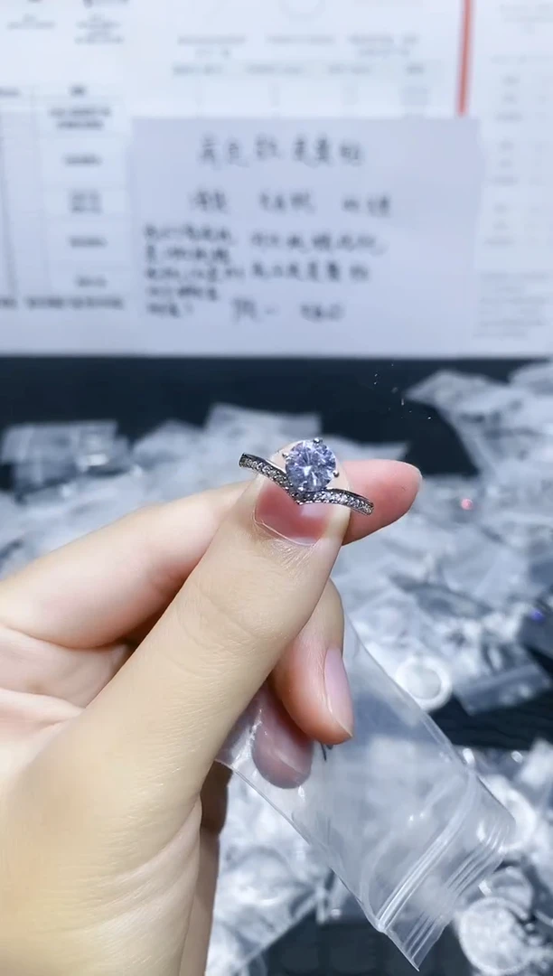925银合成碳硅石克莱帝15码