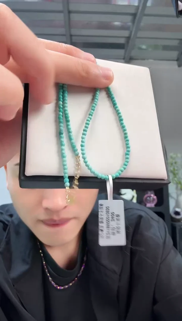 未镶嵌绿松石项链晶4595 约2mm 多样性发一件