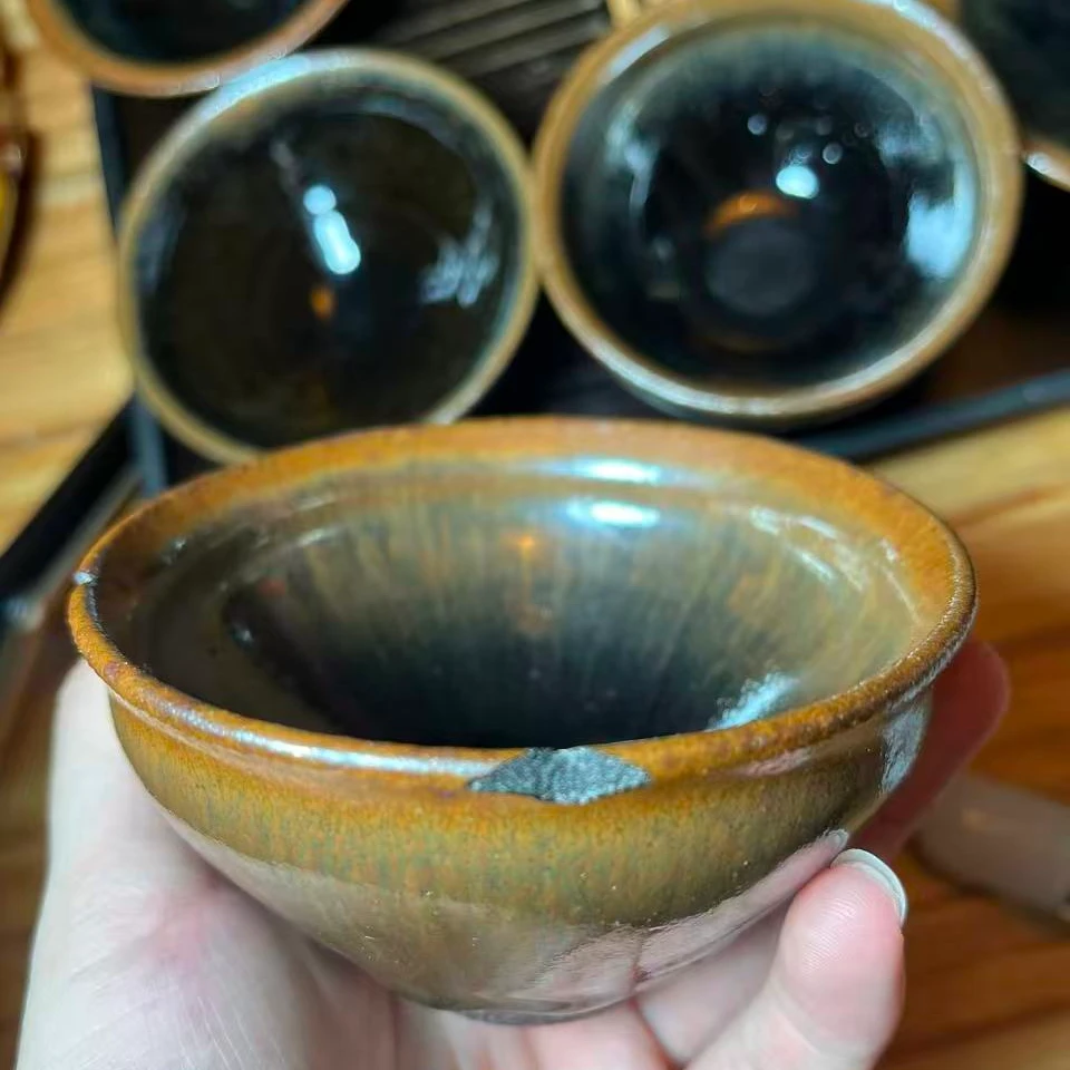建窑建盏瑕疵主人杯随机发货