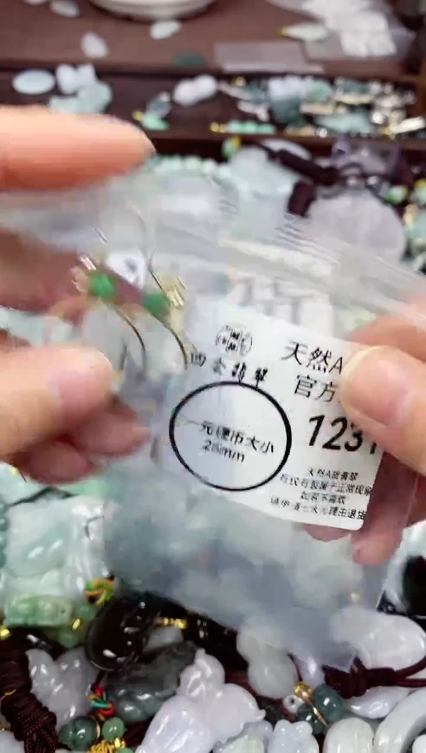 【闪购商品】翡翠颈饰未镶嵌天然A货翡翠1231