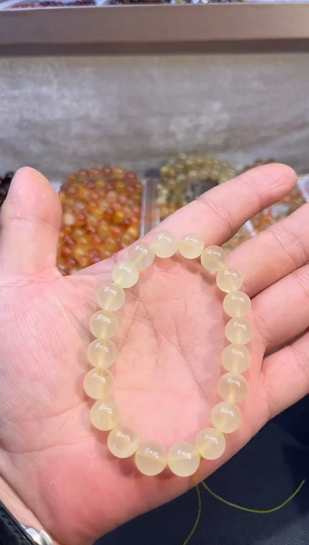 未镶嵌手串水晶SJ-604柠檬黄