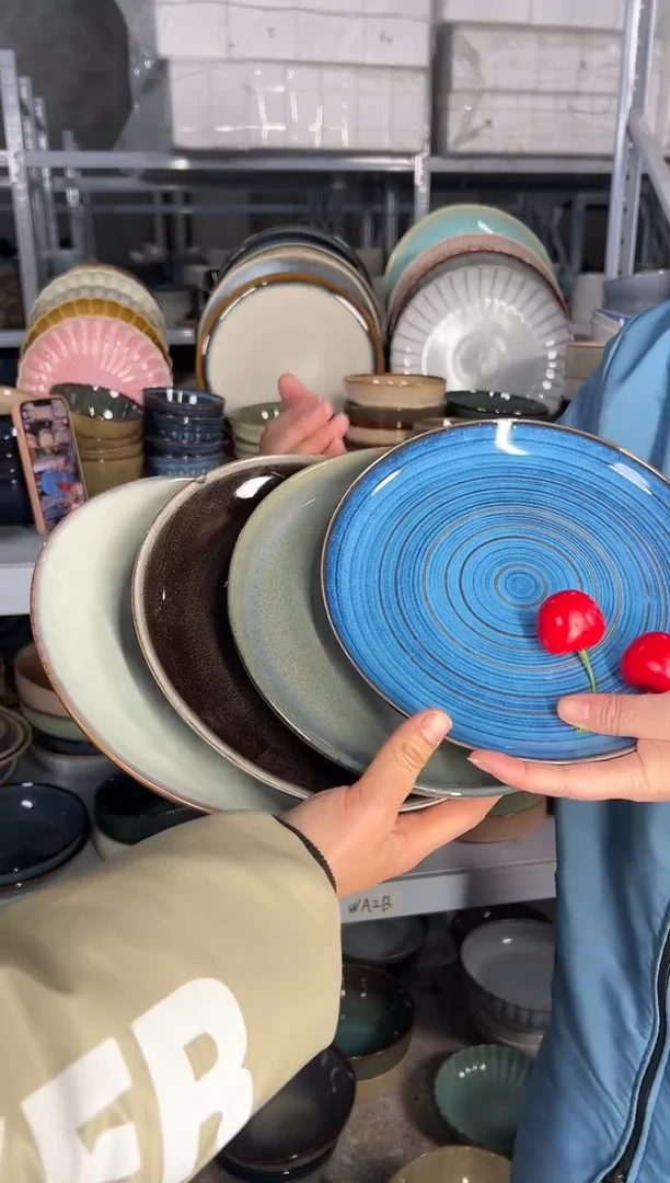 陶瓷外贸尾货瑕疵满20包邮重瑕特价孤品清仓X4小盘