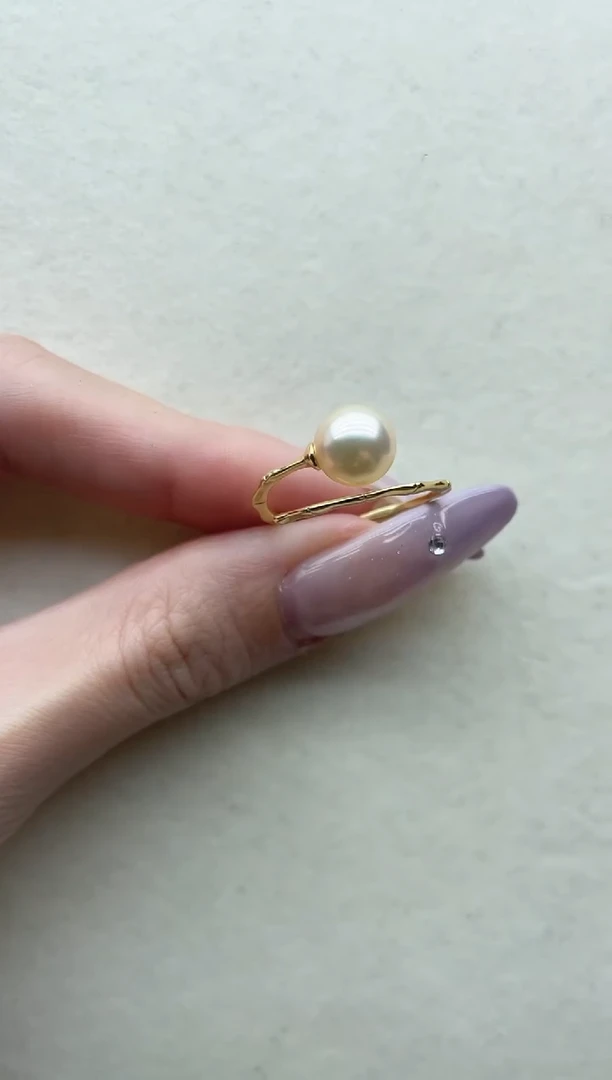 银S925镶嵌海水珍珠戒指21