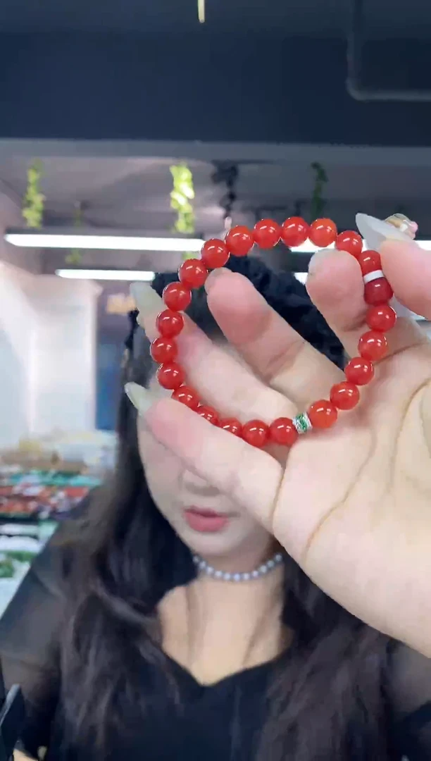 未镶嵌手串南红玛瑙多样性发其一颜色微差