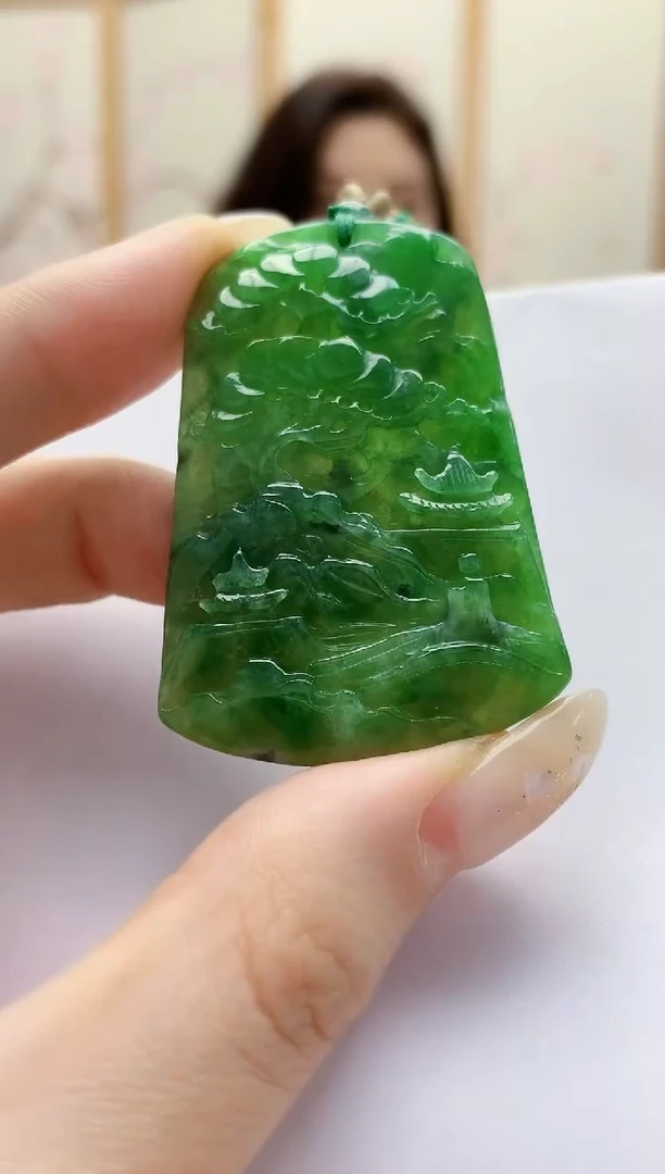 未镶嵌定制翡翠4829jw-毛货挂件180