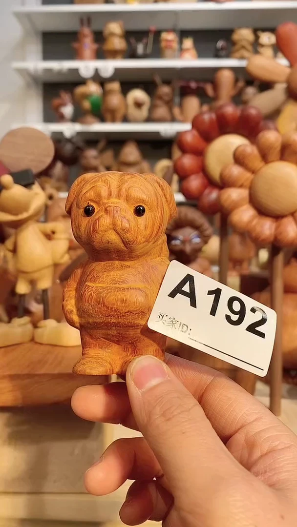 【闪购商品】木木雕摆件可爱卡通