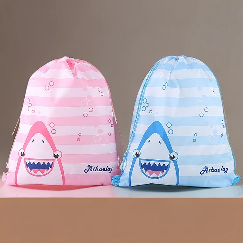 男女儿童束口袋泳衣收纳袋防水袋沙滩包双肩背包学生帆布包游泳装