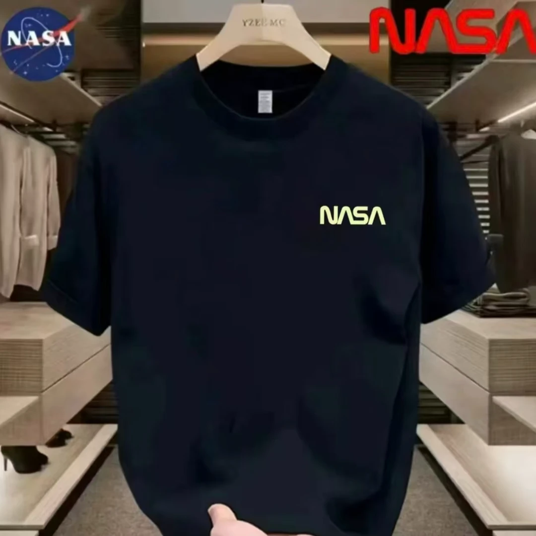 NASA联名纯棉夏季圆领短袖T恤微宽松时尚男女同款休闲百搭 14