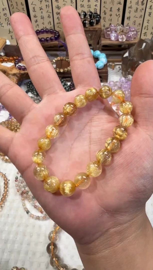 未镶嵌手链水晶SJ-1084金发晶