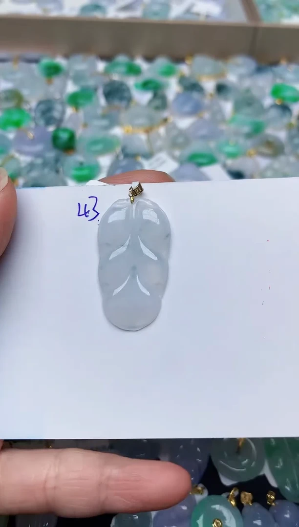 【闪购商品】翡翠颈饰18K金镶嵌天然翡翠A货