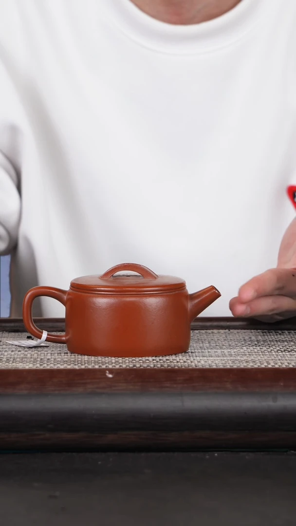 【闪购商品】紫砂茶壶16朱泥汉瓦