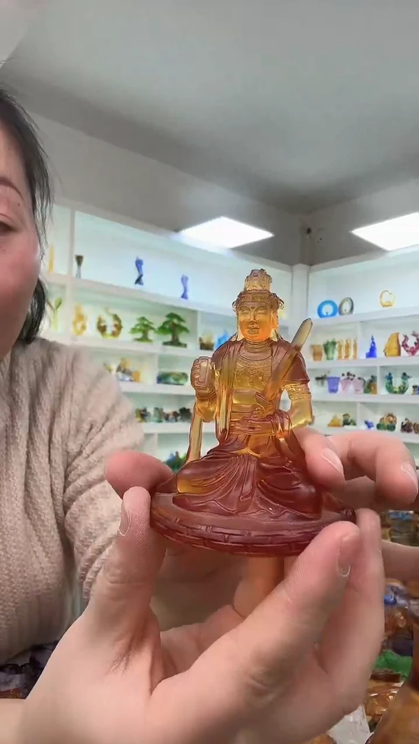 手工艺品琉璃文殊