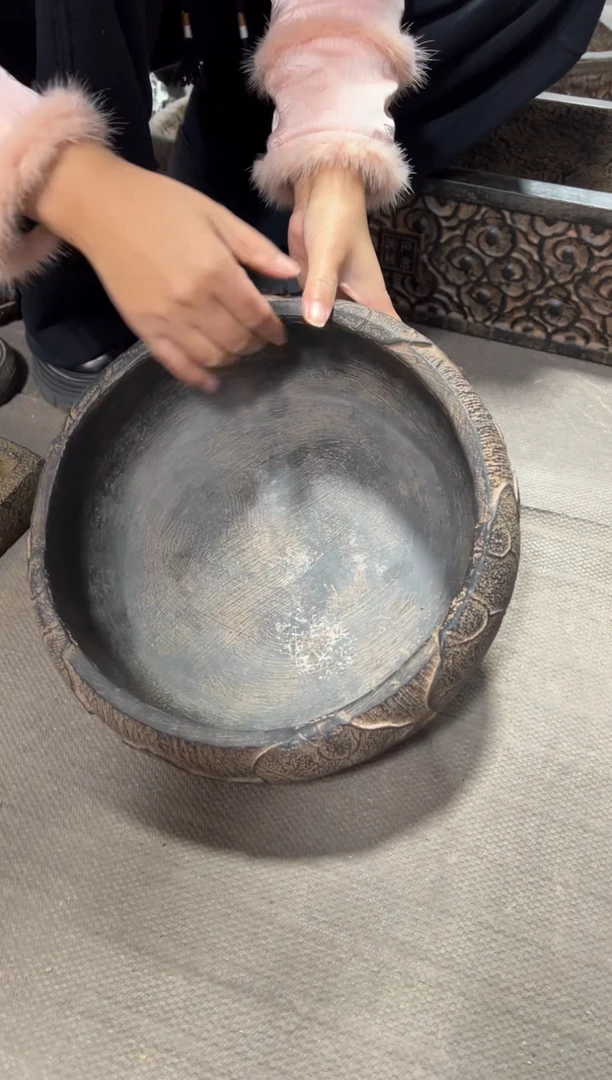 陶土【火山泥】荷韵盆