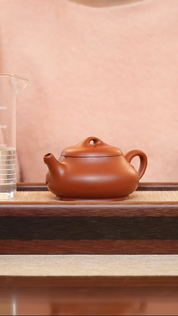 朱泥楚瓢宜兴手工紫砂壶