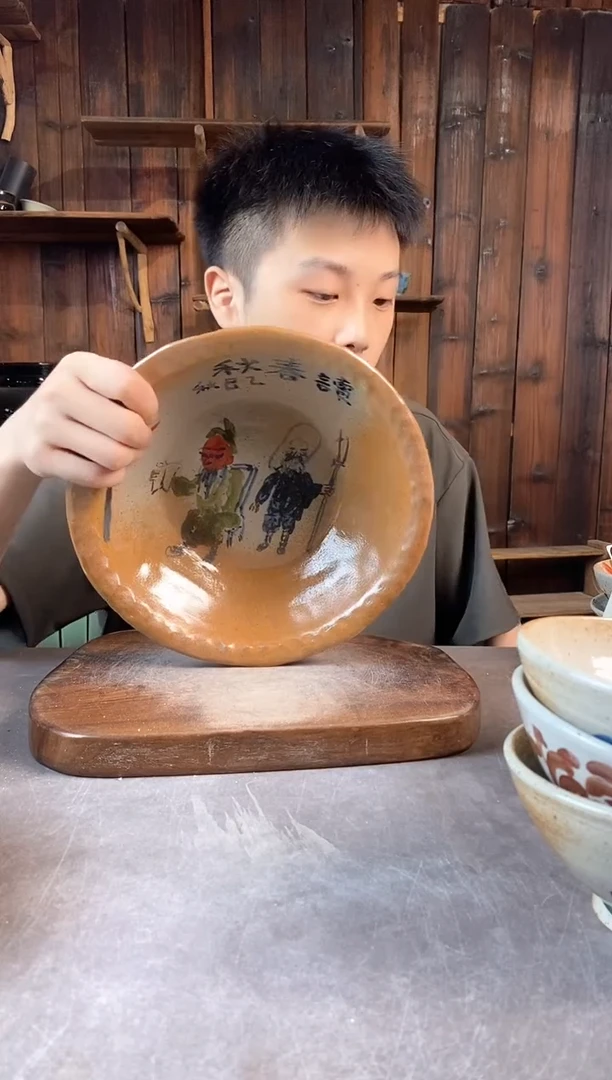 碗713，手工手绘，超值陶瓷