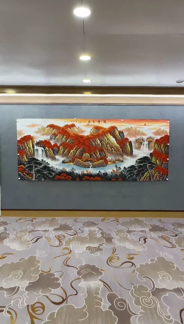 绘画Y-刘雪红-大丈二-山水画