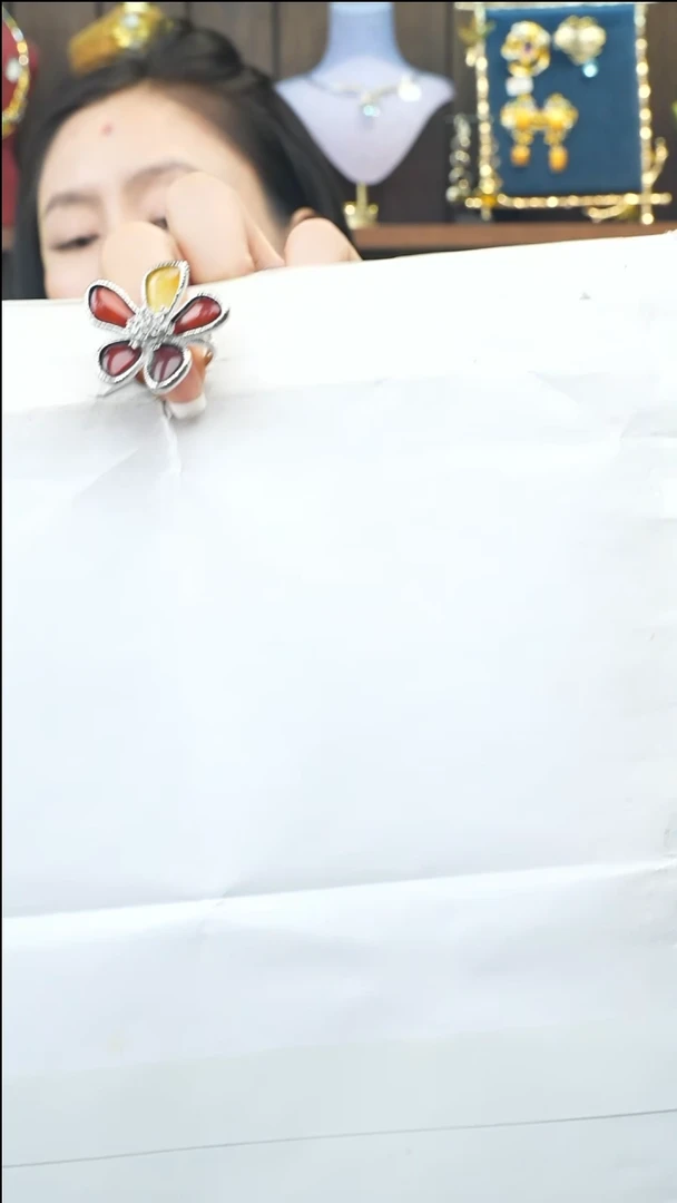 未镶嵌琥珀戒指多样性发一