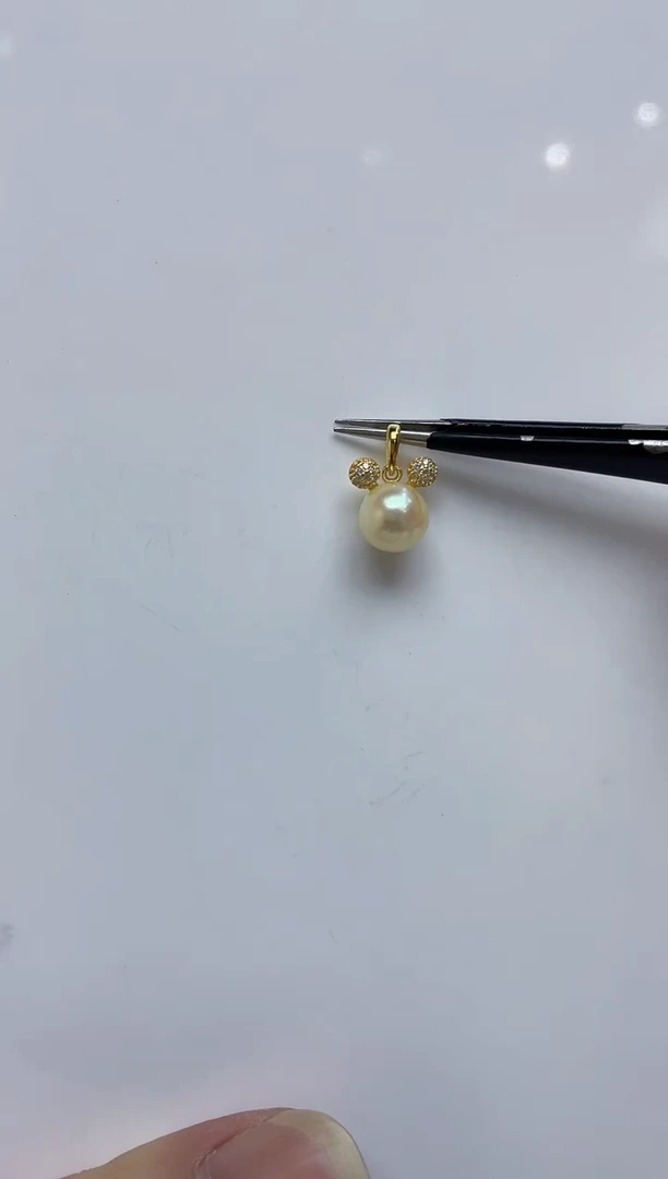 颈饰银S925镶嵌海水珍珠