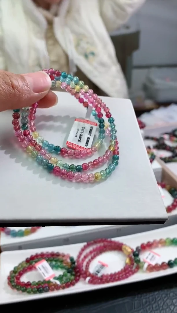 【闪购商品】碧玺手串未镶嵌多样性发一条