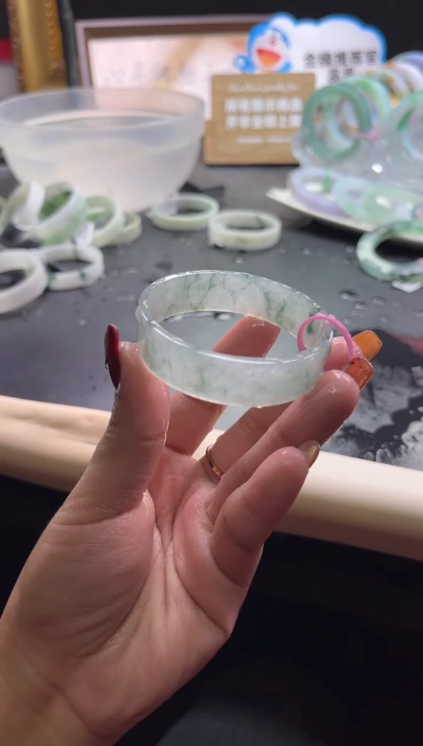 未镶嵌手镯定制翡翠49-50「定制不退不换」