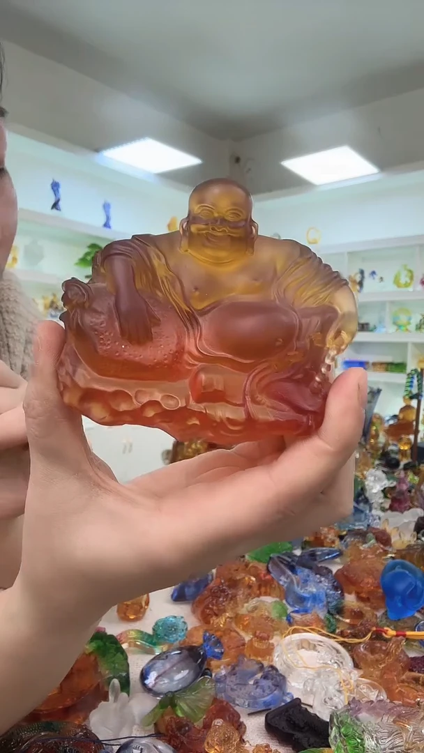 手工艺品琉璃弥勒