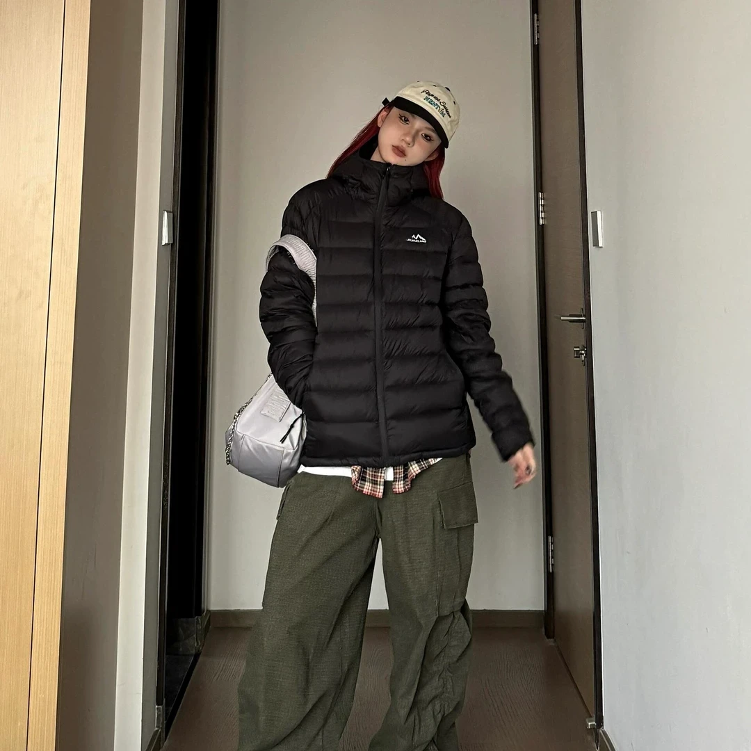 连帽棉衣男早秋爆款夹棉棉袄外套修身百搭设计感排骨服韩系轻薄