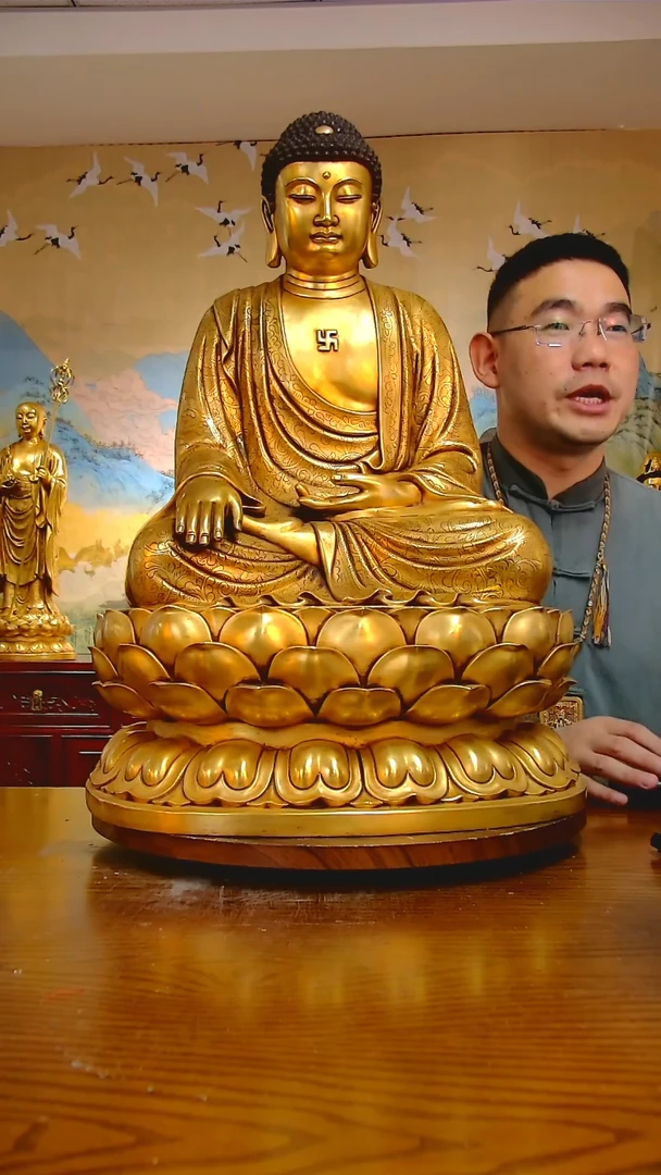 紫铜鎏金 60公分 S2084-G