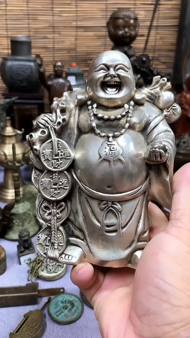 鸿兴工艺摆件把件站弥勒