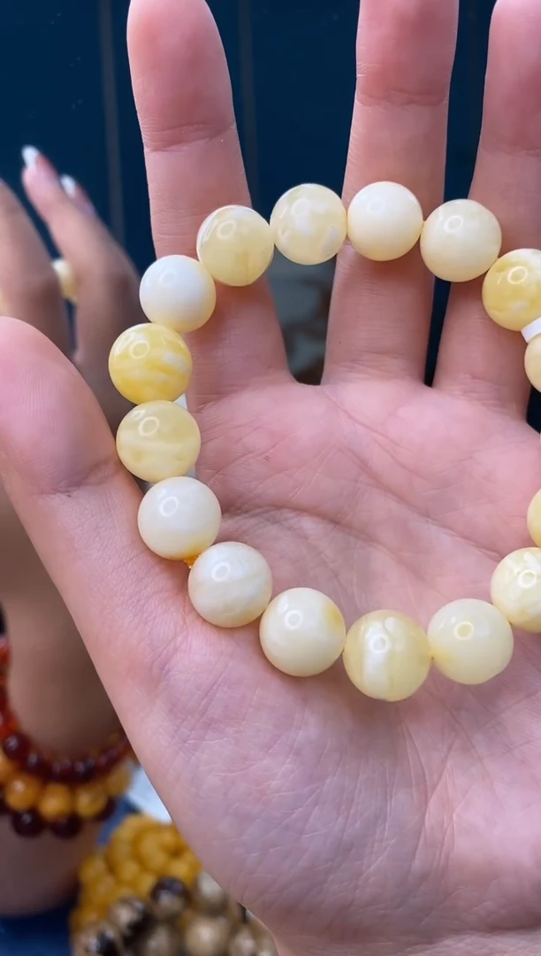 裸石琥珀未镶嵌12/12多样性发其一微瑕15