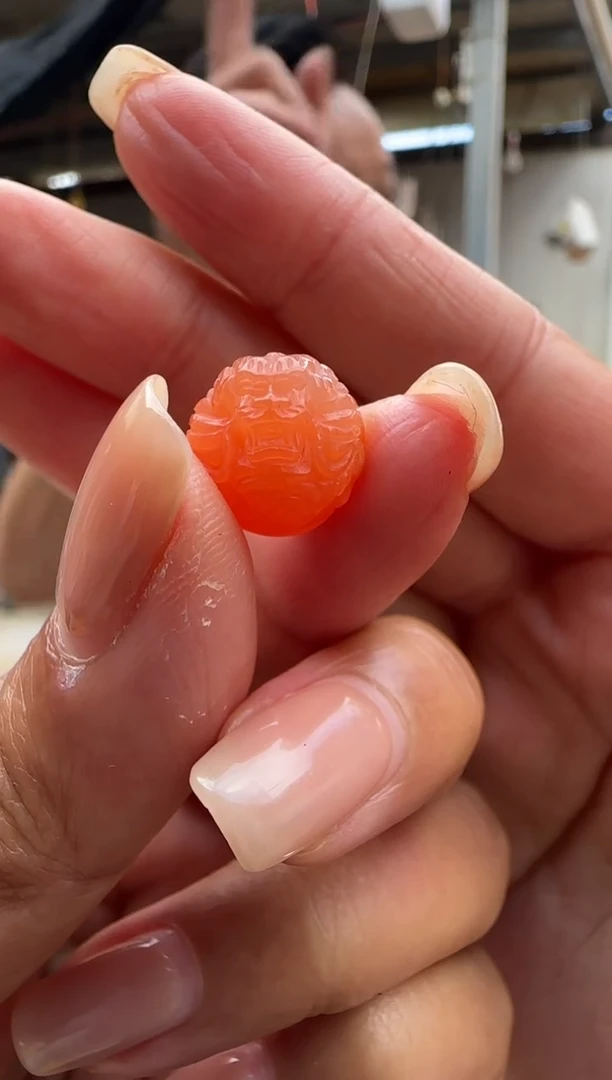 南红玛瑙珠未镶嵌原矿无优化龙珠11mm