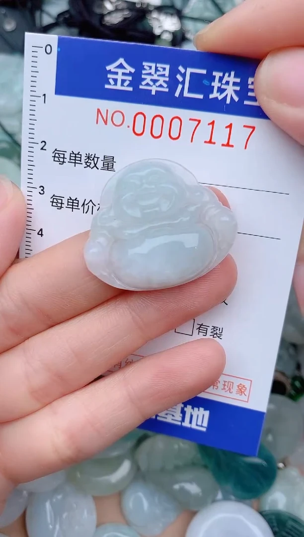 翡翠未镶嵌颈饰7117