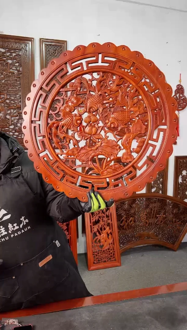 【闪购商品】香樟木木雕58公分  金玉满堂