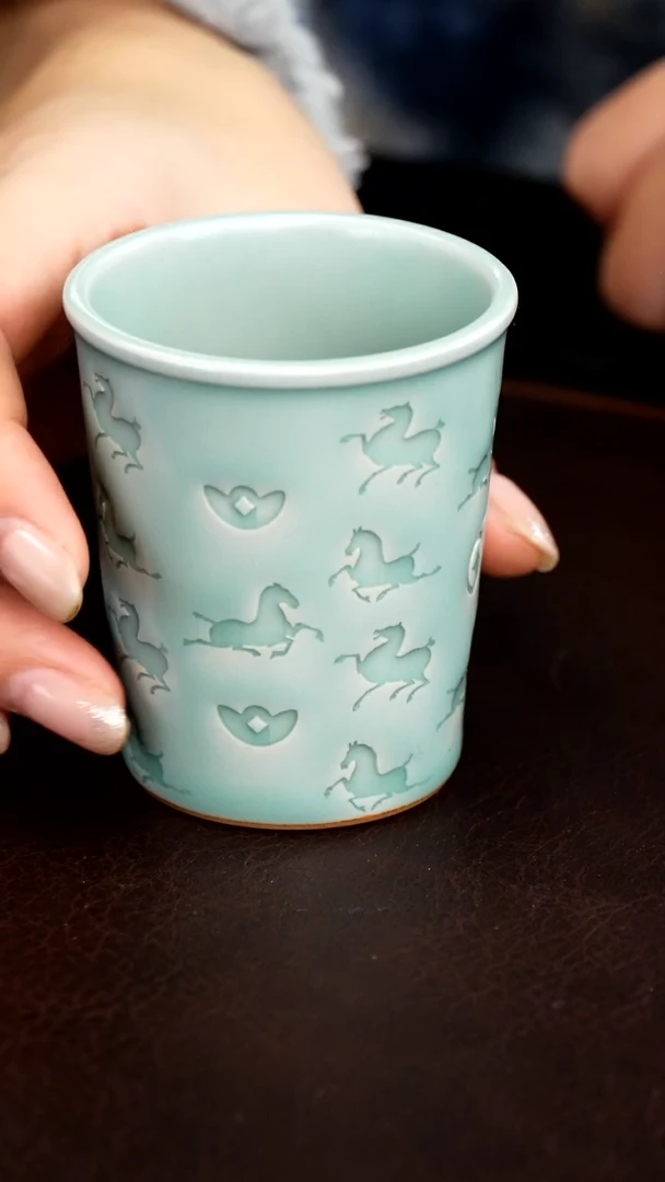 青瓷手工茶器包邮2