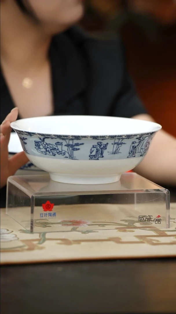 1头竹林七贤8寸深斗碗套组