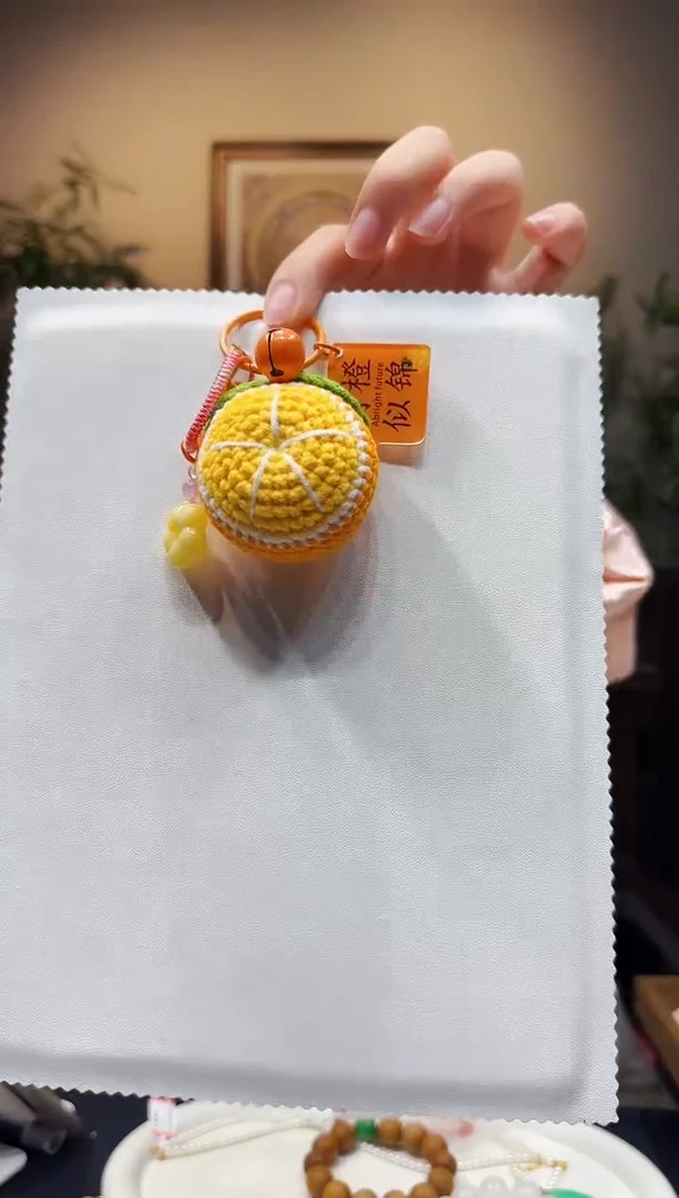 琥珀颈饰未镶嵌柿柿如意