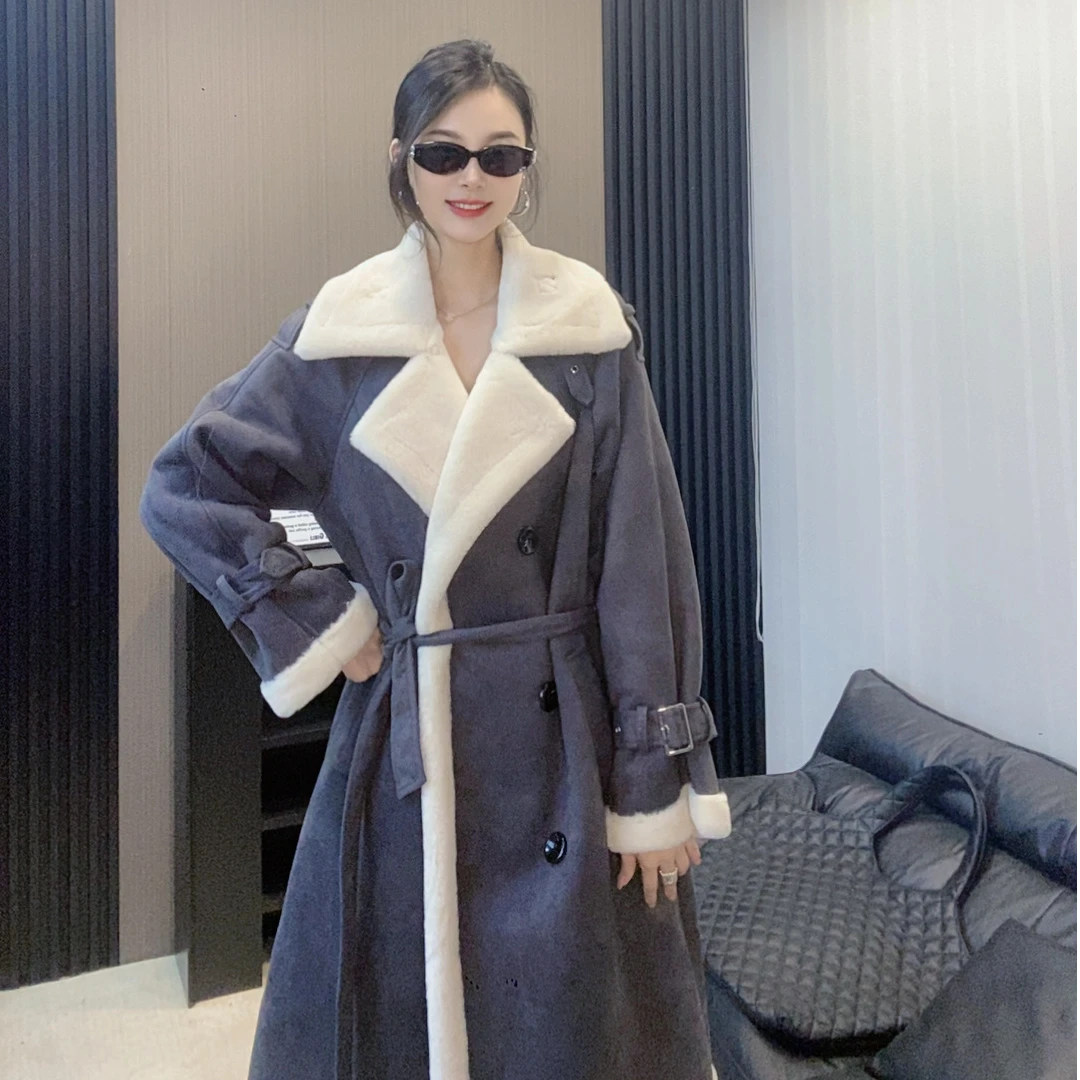 【欣欣严选原创设计】自由随心配时尚保暖长款设计显瘦气质冬女外套