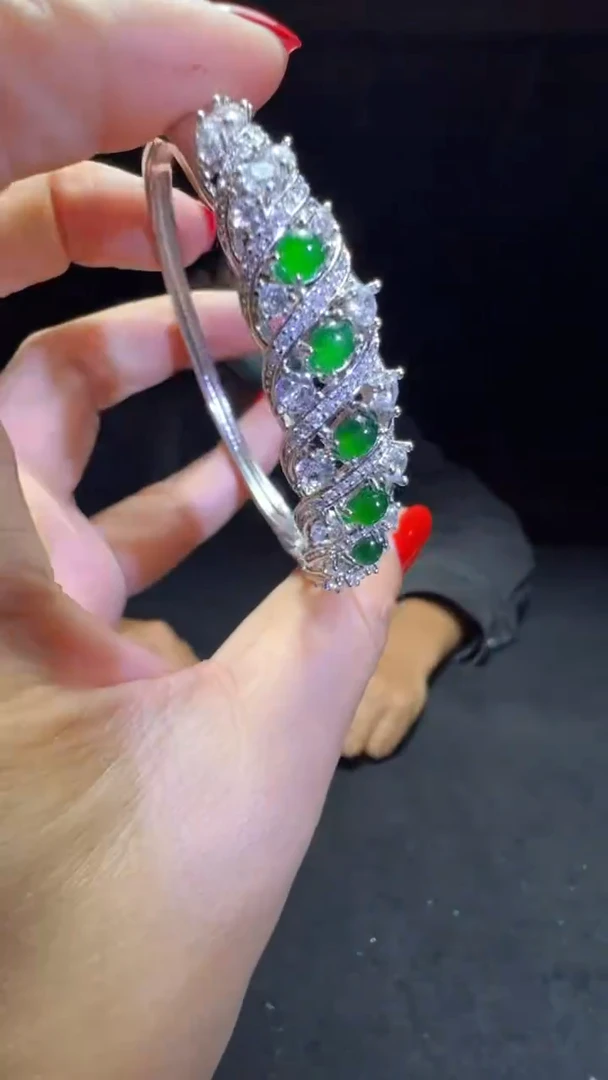 【闪购商品】翡翠手镯（开口镯）未镶嵌0531727980多样性发货